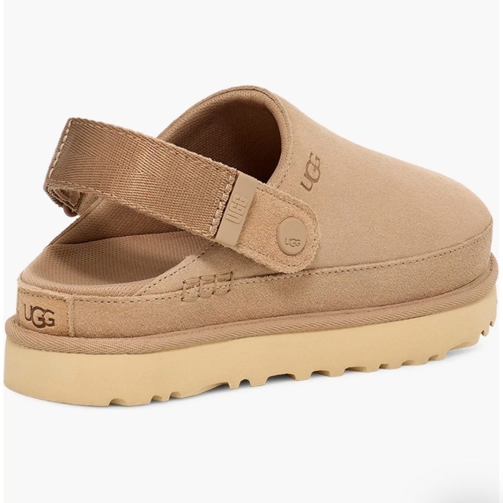 UGG Goldenstar Sand Size 7 Tan Slingback Clogs New In The Box - Picture 6 of 6